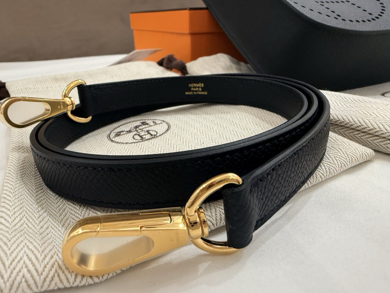 Hermès Mini Evelyne 16 - Black Sellier | Gold Hardware classic timeless image 4