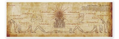 Poster Surya Namaskar (Sonnengruß) - Sharma Satyakam