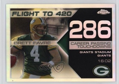 2008 Topps Chrome Collection Flight to 420 Refractor 52/199 Brett Favre HOF 4at