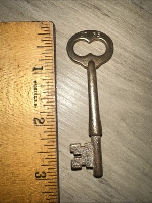 Antique Corbin Skeleton Key #DT35 Solid Barrel Key Original Key