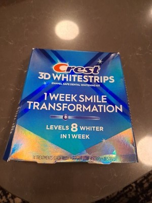 NEW Crest 3D Whitestrips. 1 Week Smile Transformation.  LEVEL 8- 14 Treatments 