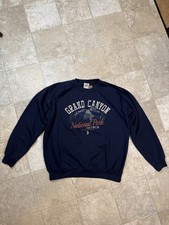 Navy blue Grand Canyon National Park crewneck pullover sweatshirt size large men