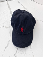Polo Ralph Lauren Navy Red 3 Big Pony Cap Hat Adjustable Strap