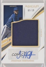 2021 Panini Immaculate Jackets Gold 3/10 Jonathan Hernandez #J-JH Auto 9hx