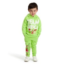 The Grinch Dr. Seuss Toddler Printed Sweatshirt and Jogger Set, Green, 18M