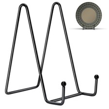 10 Pack Plate Stands for Display, 6 Inch Plate Holder Display Stand, Metal Fr...