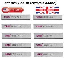 10 x cięcie ostrza (3/32" x 1/2" x 4") klasa M2 HSS...