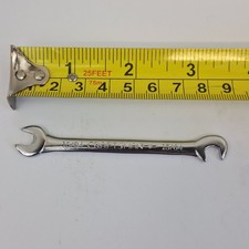 CRAFTSMAN -V- SERIES 15/64" OPEN END OFFSET MIDGET IGNITION WRENCH MADE IN USA