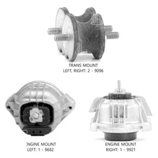 For BMW Z4 2009-2016 Anchor 300480 Engine Mount Kit