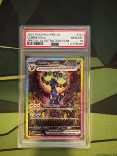 Umbreon ex 161/131 Ilustración Especial Raro SIR SV Evoluciones Prismáticas PSA 10