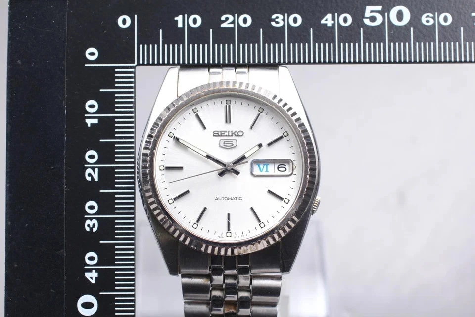 [EXC+5] SEIKO 5 7S26-3110 36mm Silver Dial Day Date Automatic Men's Watch JAPAN - Image 2 of 4