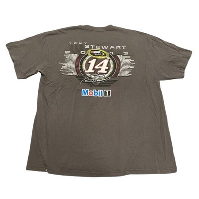 Men s Tony Stewart Nascar Racing Tee Shirt Top XL X-Large Y2K FLAW