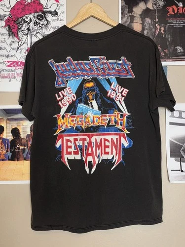Judas Priest Painkiller Tour Original Vintage Conc 1990s vintage concert t-shirt, vintage, single stitch, B+ condition