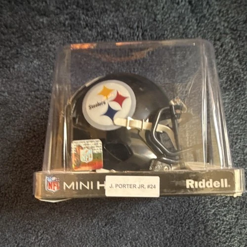 Pittsburgh Steelers Joey Porter Jr. Signed Mini Helmet TSE Authenticated