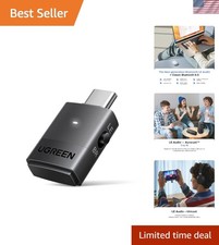 USB-C Bluetooth Adapter with aptX Support - Ideal for PS5 Gaming Consoles