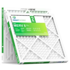 20x20x1 Air Filter 2 Pack, Durable MERV 8 Pleated Home HVAC AC Furnace Filter...