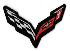 Embroidered Iron on patch Chevrolet Chevy Corvette Racing Sports Cars 80X57mm