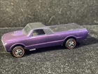 VERY CLEAN Vintage 1967 Hot Wheels REDLINE Custom Fleetside El Camino Purple Car