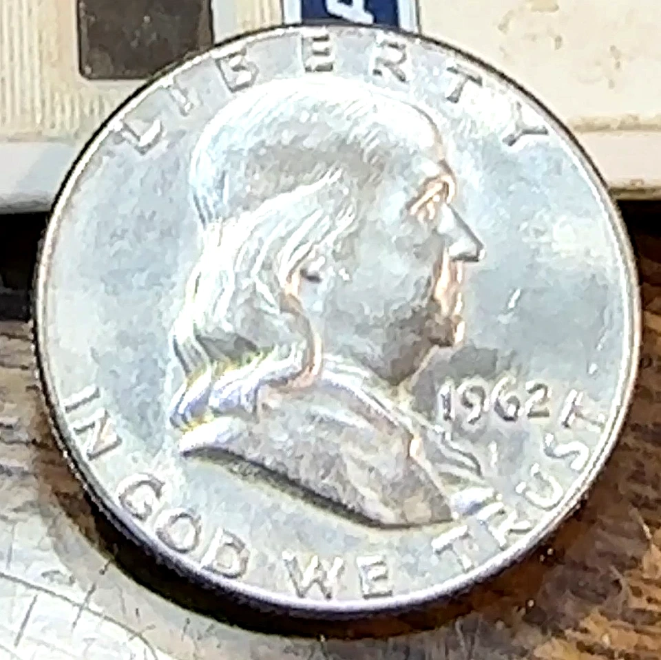 1962 Franklin Half Dollar Super Original Tone Gem BU FBL Tough CHRC - Image 2 of 2