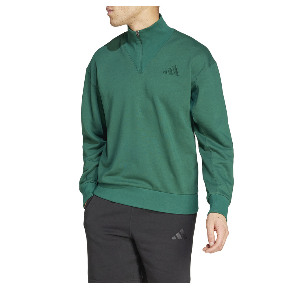 Adidas All Season Quarter Zip Sweatshirt Mens Size S IY6554-A 3890₽