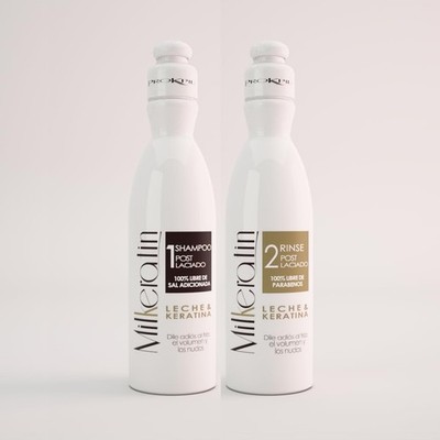Prokpil Set Milkeratin (Shampoo + Rinse) (10.1oz - 300ml)