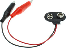 9V Battery Clip Connector 2PCS T-Type 9 Volt Battery Clip 9V Battery Buckle Conn