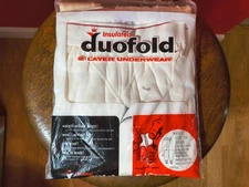 NOS duofold thermal 2 layer long underwear pants size 36 vintage made in USA