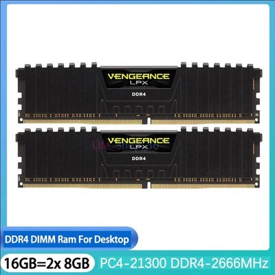 Vengeance 16GB=2x8GB Speicher LPX DDR4 PC4-21300 2666MHz DIMM 288pin für Desktop