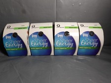 4 Packs Leggs Pantyhose Size Q Sheer Energy Medium Support Control Top Off Black