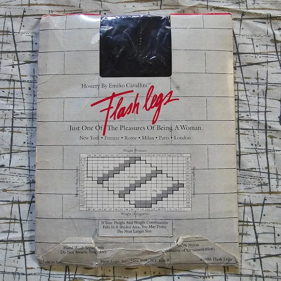 Pantimedias de Colección Años 80 Nueva Ola Glam Gótico Transparente Negro Cubano Tacón Costura Trasera L Foto 3 de 4