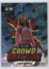 2024 Upper Deck Allure AEW Crowd Reaction Green Quartz 58/99 Queen Aminata 0mp8