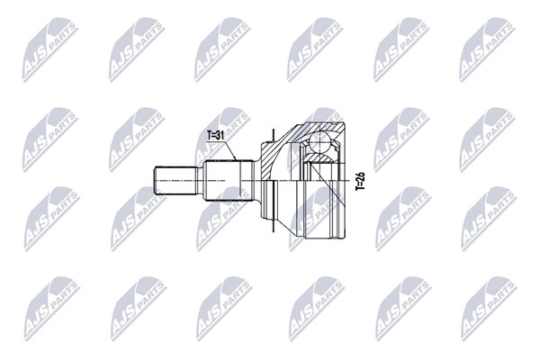 Gelenksatz Antriebswelle NTY NPZ-MZ-063 FüR Mazda GJ GL CX KE GH GJ2FP GJ1021-image