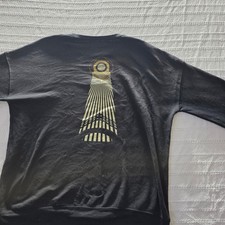 Men's Gray Graphic Crew Neck Pullover Sweatshirt Unbranded