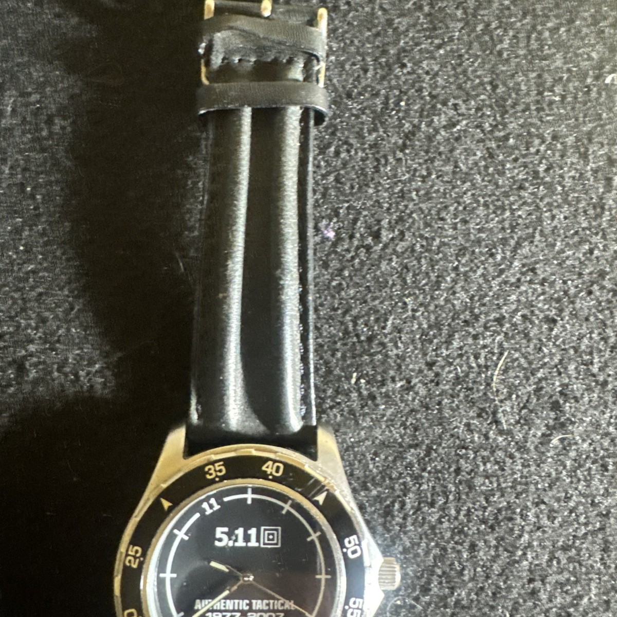 5.11 Tactical Series Men 197-2007 Dress Black Leather Quartz  display picture 1