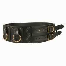 Medieval Belt Northern Waist Belt with Rings Vintage for Costume Parties