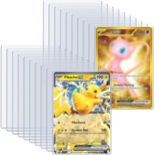 30 Pack 5.9" x 8.1" Jumbo Card Sleeves, Rigid Photocard Protectors for Oversized