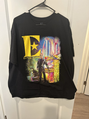 Elton John - 2019 Yellow Brick Road Farewell Tour - Unisex Adult 2XL Tshirt(32)
