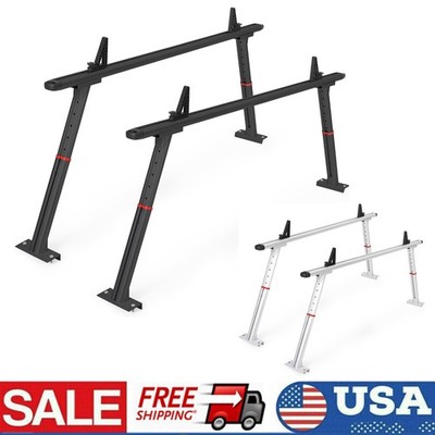 35.4''-71'' Adjustable Pick Up Ladder Rack Aluminum Truck Carrier for Kayak 800lbs