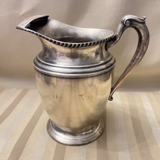 Vintage Crescent Silver Mfg Co Silverplate Water Pitcher USA