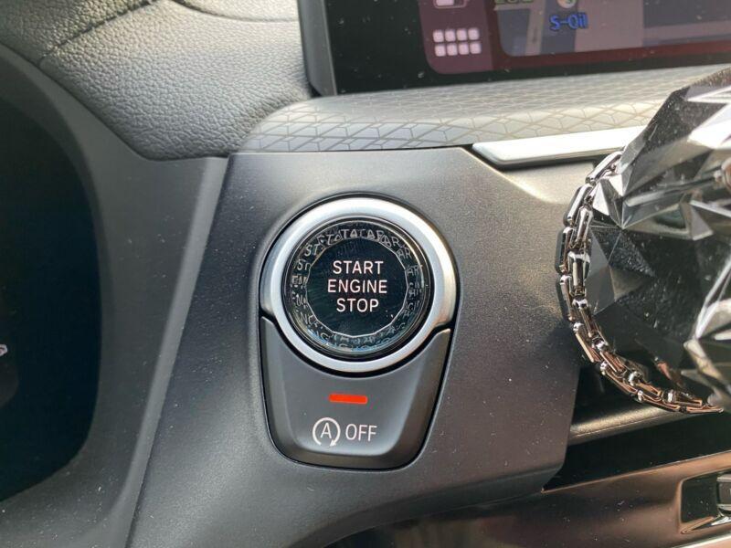 Black Car Engine Start Stop Switch Button Cover For BMW F30 G30 F32 M4 Crystal