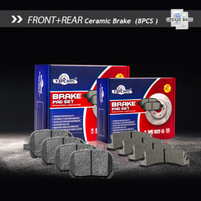 Front & Rear Ceramic Disc Brake Pads For Lexus ES300 RX300 Toyota Camry