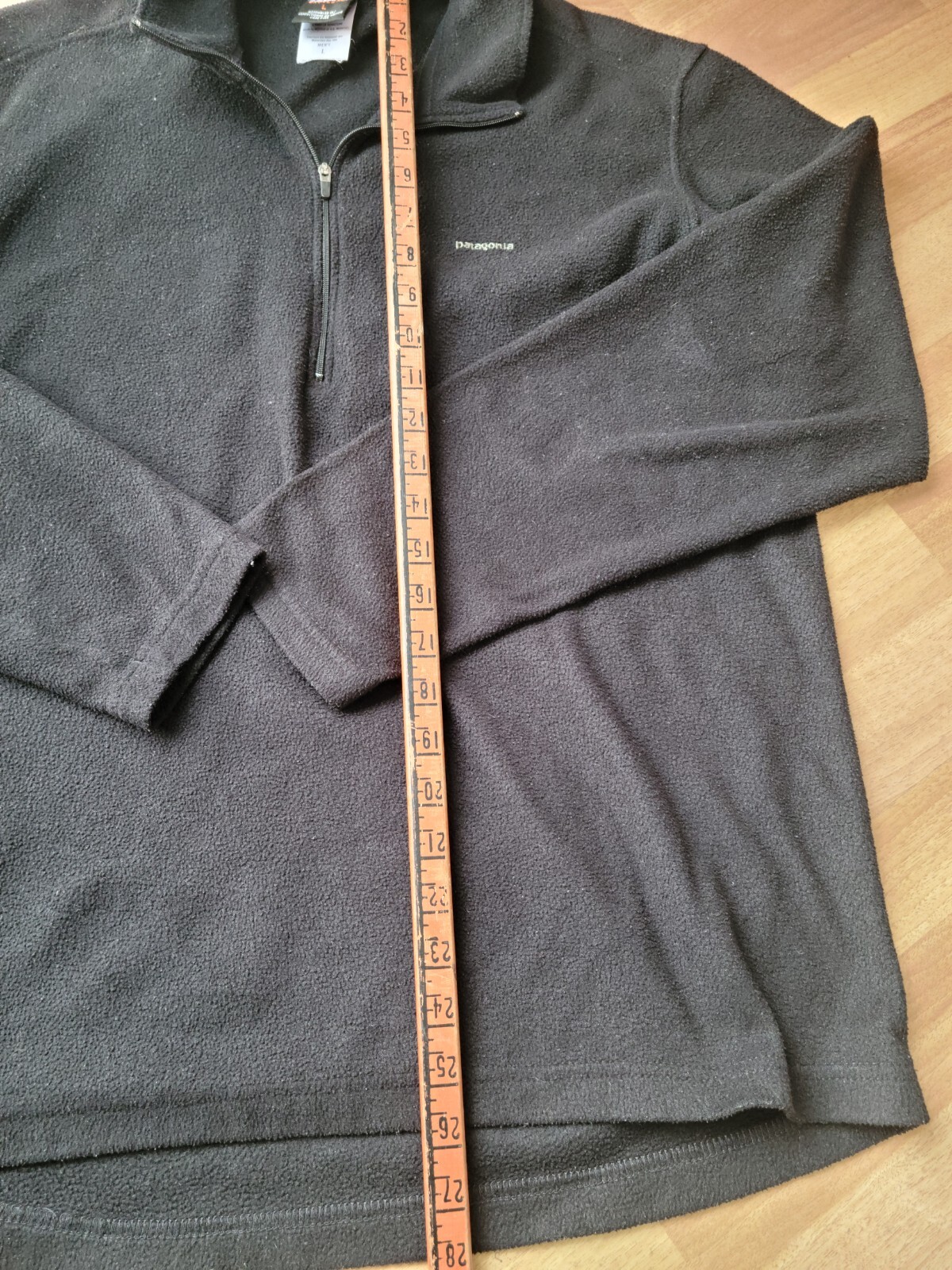 Patagonia Capilene 1/4 Zip Size L Baselayer Long Sleeve Mock Neck Blacl Fleece