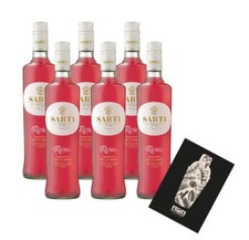 Sarti 6er Set Aperitif Rosa 6x 0,7L (14% Vol) Sarti Mailand Italien- [Enthält S