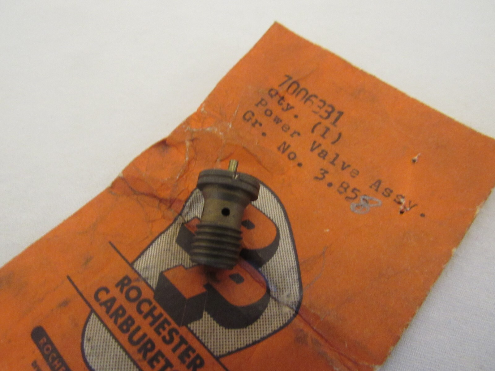 NOS 195566 Chevy BelAir Impala V8 Rochester 2BC Carb Power Valve GM