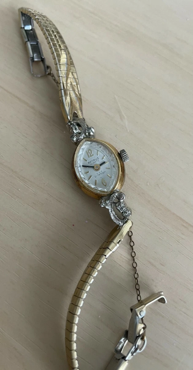 Vintage Benrus Diamond Quartz Ladies Watch eBay