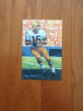 Bart Starr Packers unsigned Goal Line Art Card slight corner tip wear