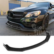 3x Car Front Bumper Lip Spoiler Splitter Body Kit Carbon Fiber For Mercedes Benz