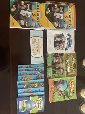 Abeka 3rd grade Complete Student Textbooks + Keys+Readers, Non consumable books