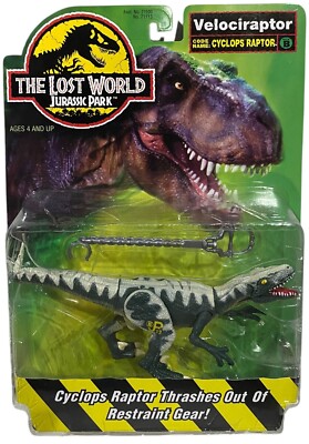 Jurassic Park Lost World Velociraptor Cyclops Raptor Vtg 1997
