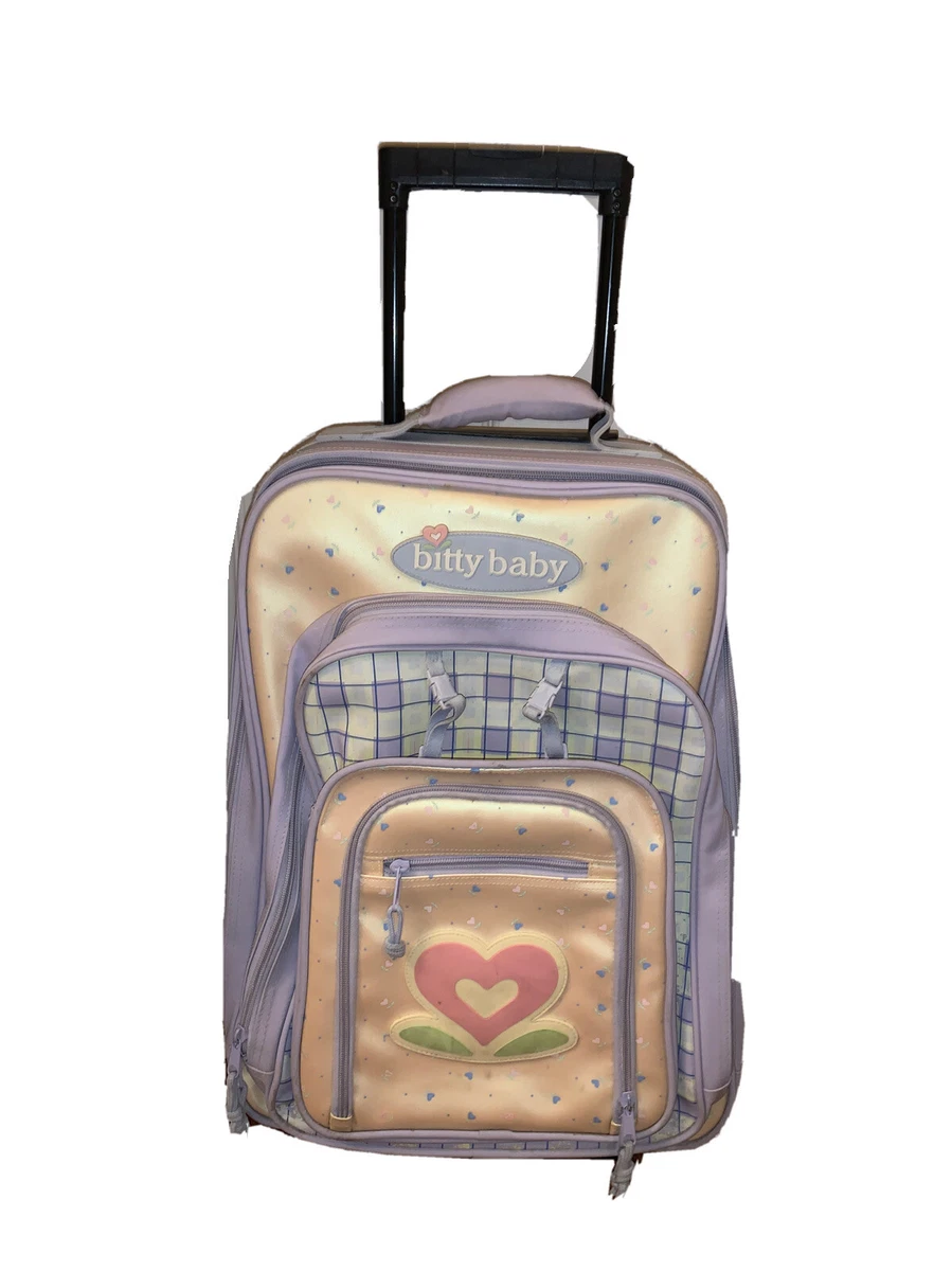 Vintage American Girl Bitty Baby Carry On Luggage Rolling